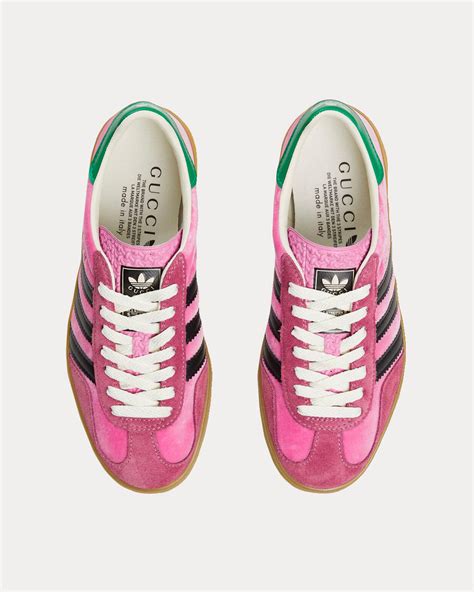 gucci adidas gazelle pink velvet|adidas x gucci gazelle white.